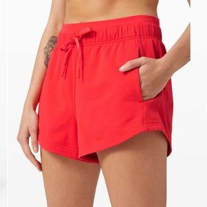 Lululemon - Inner Glow Short 3” *Terry - Sz 4 - Carnation Red
